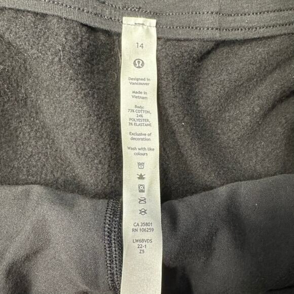 Lululemon Loungeful High-Rise Wide Leg Crop Black 14 - Picture 7 of 13